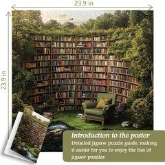 Natural's Library Jigsaw Puzzle 1000 Pieces