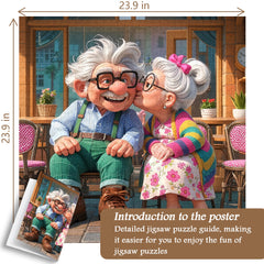 Sweet Café Kiss Jigsaw Puzzle 1000 Pieces