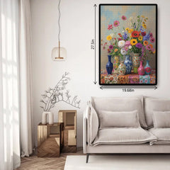 Puzzle en forme de vases en fleurs 1000 pièces