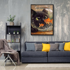 Cat and Goldfish Jigsaw Puzzle 1000 Pieces