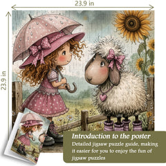 Sheepish Smile Jigsaw Puzzle 1000 Pieces
