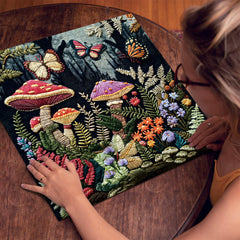 Pilzgarten-Stickerei-Puzzle 1000 Teile