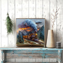 Book Page Rail Journey Jigsaw Puzzle 1000 Pieces