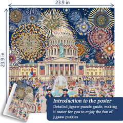 Fireworks & Freedom Jigsaw Puzzle 1000 Pieces