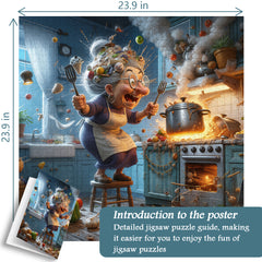 Grandma's Culinary Storm Jigsaw Puzzle 1000 Pieces