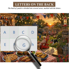 Family Yard BBQ Jigsaw Puzzle 1000 Piece