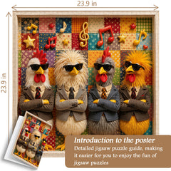 The Cool Clucks Jigsaw Puzzle 1000 Piece