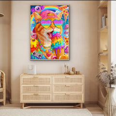Rainbow Cool Cat Party Jigsaw Puzzle 1000 Pieces