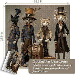 Gentle-Cat Aristocracy Jigsaw Puzzle 1000 Piece