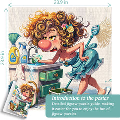Housework Disaster Scene Jigsaw Puzzle 1000 Pieces