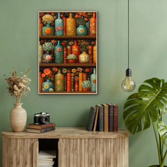 Blooming Bookshelf Jigsaw Puzzle 1000 Pieces