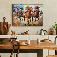 Race Horses Art Jigsaw Puzzle 1000 Piece