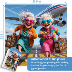 Wanderlust Grannies Jigsaw Puzzle 1000 Pieces