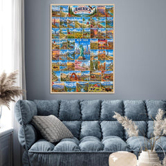 50 States & Washington, D.C Jigsaw Puzzle 1000 Piece