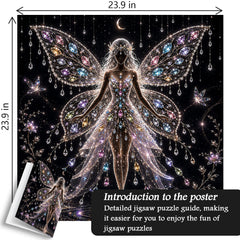 Gemstone Fairy Silhouette Jigsaw Puzzle 1000 Pieces