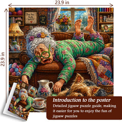 Tired Grandma Jigsaw Puzzle 1000 Pieces