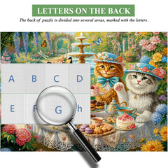Cat Garden Tea Party Jigsaw Puzzle 1000 Pieces