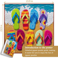 Summer Sandal Party Jigsaw Puzzle 1000 Pieces