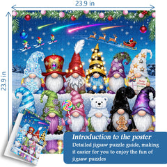 Starlit Gnome Parade Jigsaw Puzzle 1000 Pieces