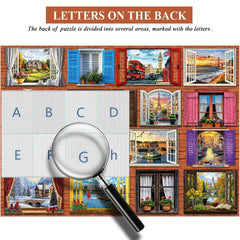 World Through Windows Jigsaw Puzzle 1000 Pieces