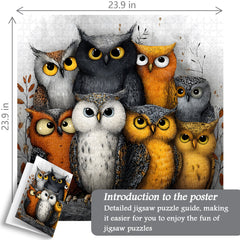 Whimsical Owls Jigsaw Puzzle 1000 Pieces