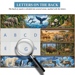 Wildlife Bookshelf Jigsaw Puzzle 1000 Pieces