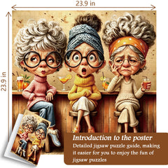 Tipsy Friends Jigsaw Puzzle 1000 Pieces