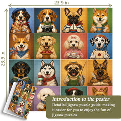 Puppy Gallery Jigsaw Puzzle 1000 Piece