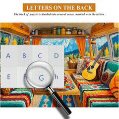Boho Mountain Camper Jigsaw Puzzle 1000 Pieces