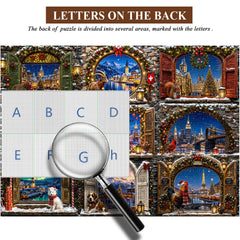 Christmas Windows Jigsaw Puzzle 1000 Piece