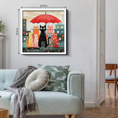 Umbrella Cats Jigsaw Puzzle 1000 Pieces