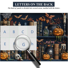 Puzzles de 1000 pièces Spooky Bookshelf Nights