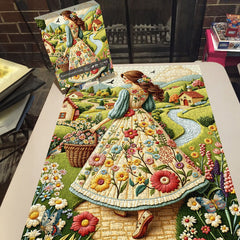 Floral Country Lady Jigsaw Puzzle 1000 Pieces