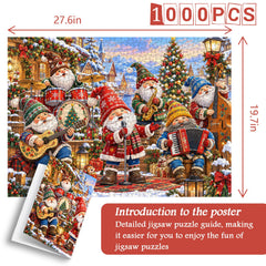 Christmas Gnome Band Jigsaw Puzzle 1000 Piece