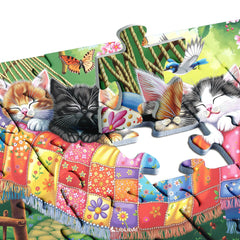 Cats Sleep in Spring Jigsaw Puzzle 1000 Pieces