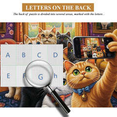 Cats in the lens Jigsaw Puzzle 1000 Pieces