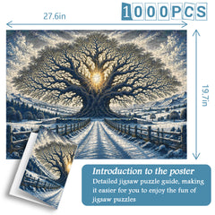 Winter Tree of Light Jigsaw Puzzle 1000 Piece