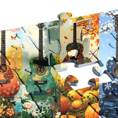 Four Seasons Guitar Jigsaw Puzzle 1000 Pieces