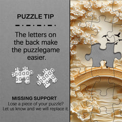 Golden Lovers Bridge Jigsaw Puzzle 1000 Pieces