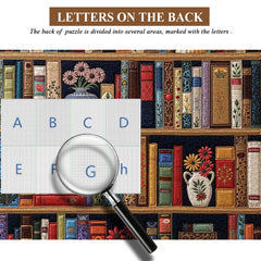 Cat’s Floral Library Jigsaw Puzzle 1000 Pieces