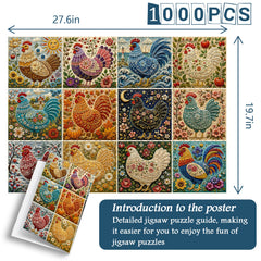 Colorful Fowls Jigsaw Puzzle 1000 Piece