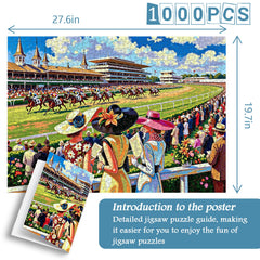 Horse Racing Event Jigsaw Puzzle 1000 Pieces