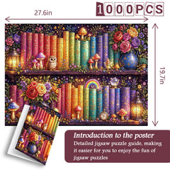 Whimsy Scribe Shelf Jigsaw Puzzle 1000 Piece