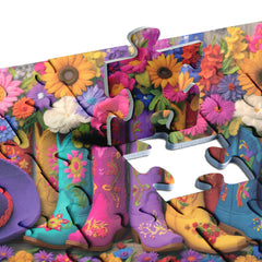 Floral Boots Jigsaw Puzzle 1000 Pieces