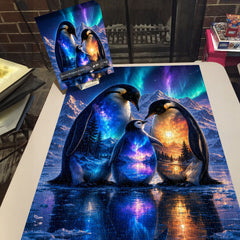 Aurora Penguin Family Jigsaw Puzzle 1000 Pieces