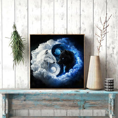 Yin Yang Wolves Jigsaw Puzzle 1000 Pieces