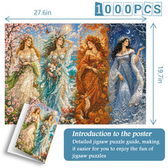 Seasonal Maidens Jigsaw Puzzle 1000 Piece