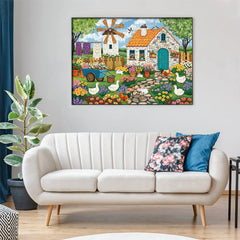 Windmill Pet Courtyard Jigsaw Puzzle 1000 Pieces