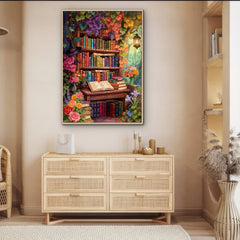 Flower Bookshelf Jigsaw Puzzle 1000 Pieces