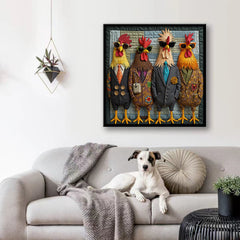 Runway Roosters Jigsaw Puzzle 1000 Pieces